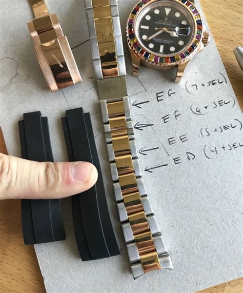 vintage rolex bracelet adjustment|Rolex oysterflex size chart.